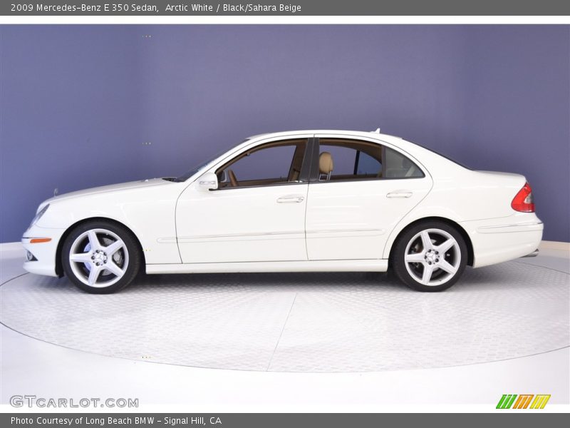 Arctic White / Black/Sahara Beige 2009 Mercedes-Benz E 350 Sedan