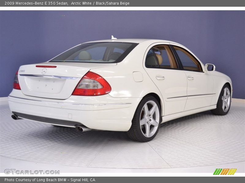 Arctic White / Black/Sahara Beige 2009 Mercedes-Benz E 350 Sedan