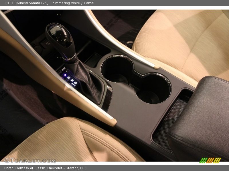 Shimmering White / Camel 2013 Hyundai Sonata GLS