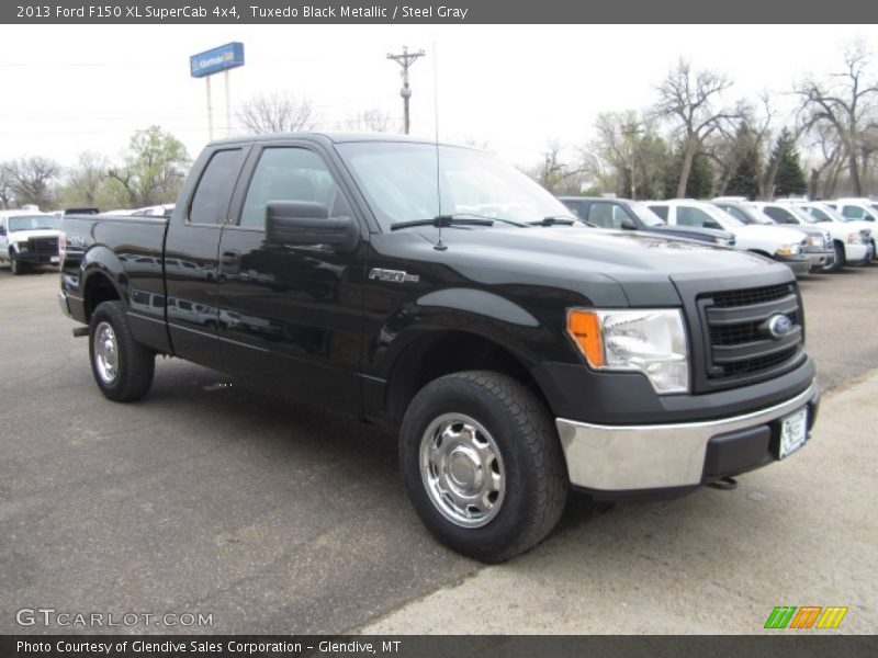 Tuxedo Black Metallic / Steel Gray 2013 Ford F150 XL SuperCab 4x4