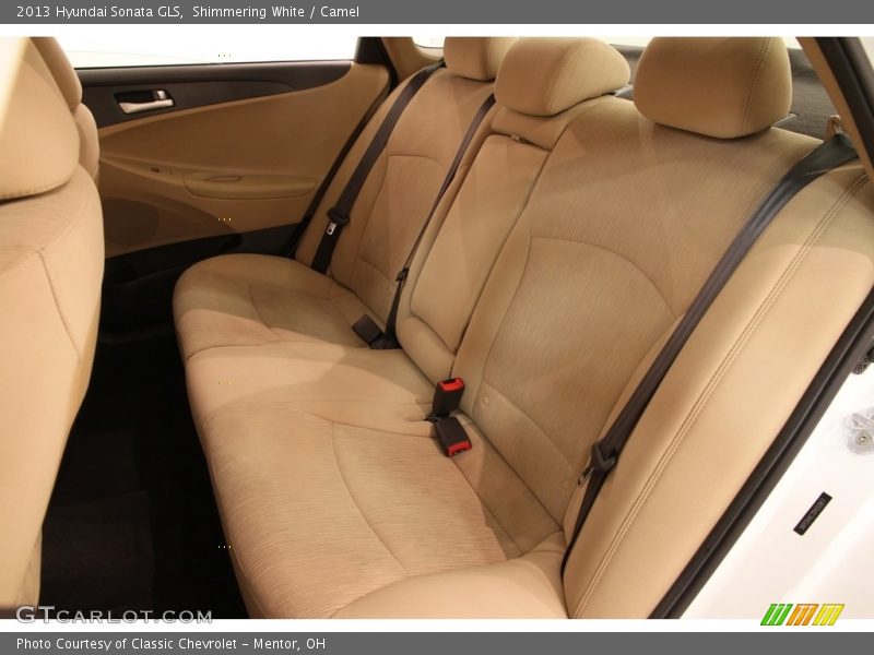 Shimmering White / Camel 2013 Hyundai Sonata GLS