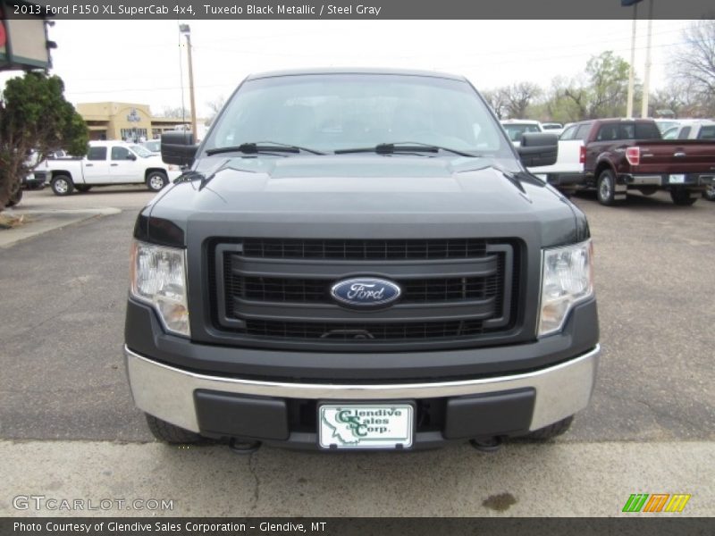 Tuxedo Black Metallic / Steel Gray 2013 Ford F150 XL SuperCab 4x4