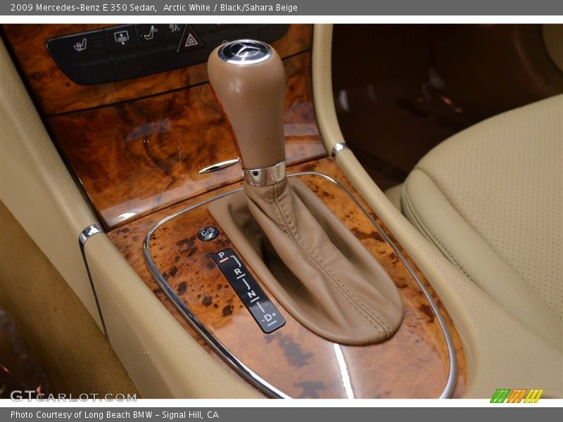 Arctic White / Black/Sahara Beige 2009 Mercedes-Benz E 350 Sedan