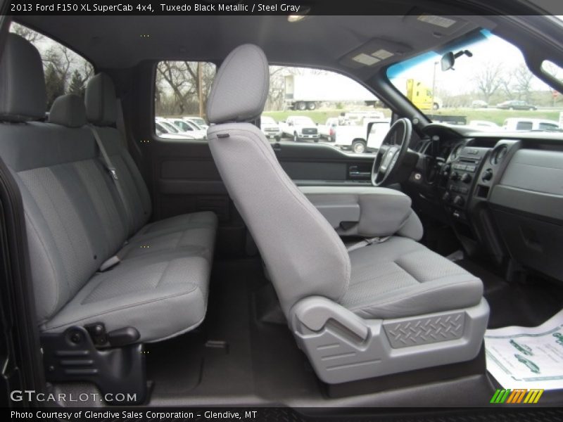 Tuxedo Black Metallic / Steel Gray 2013 Ford F150 XL SuperCab 4x4