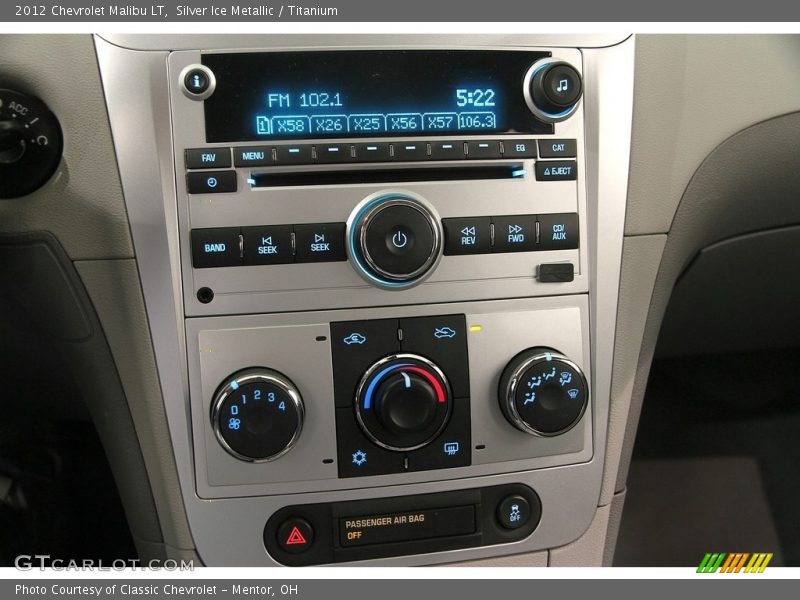 Silver Ice Metallic / Titanium 2012 Chevrolet Malibu LT