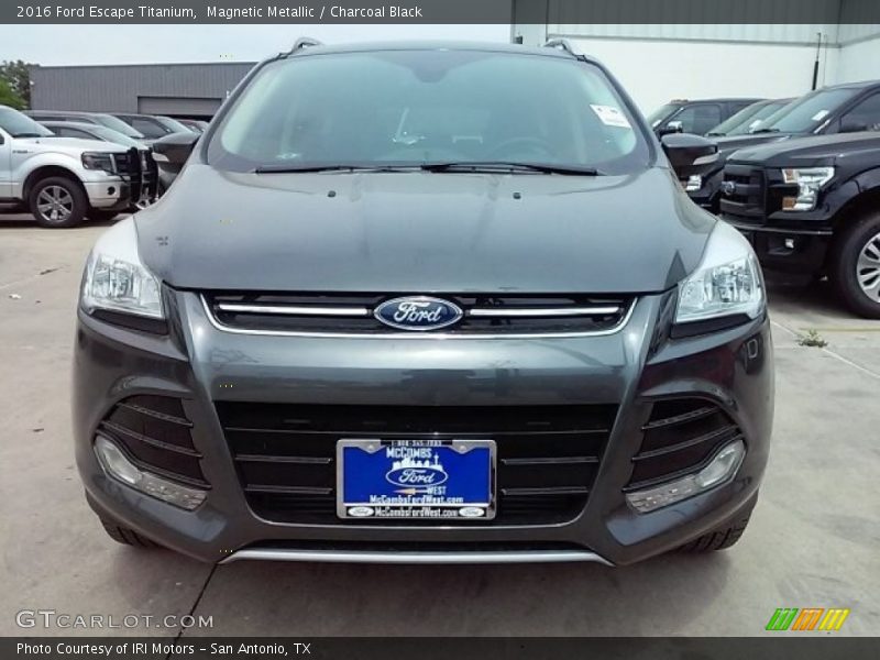 Magnetic Metallic / Charcoal Black 2016 Ford Escape Titanium