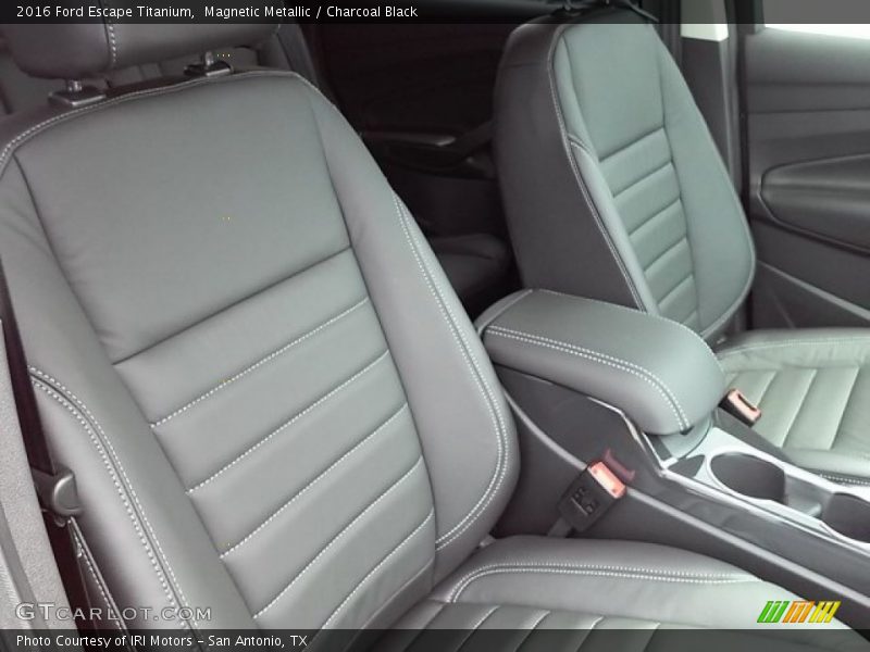 Magnetic Metallic / Charcoal Black 2016 Ford Escape Titanium