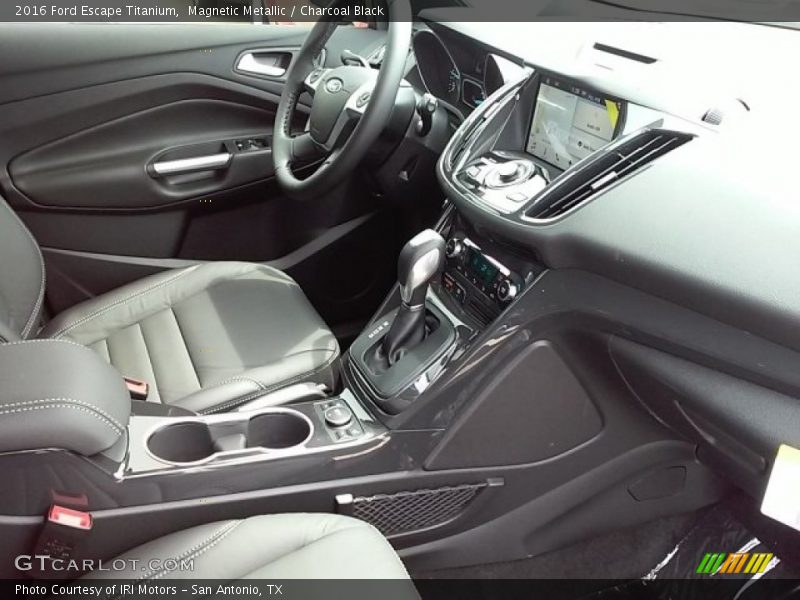 Magnetic Metallic / Charcoal Black 2016 Ford Escape Titanium