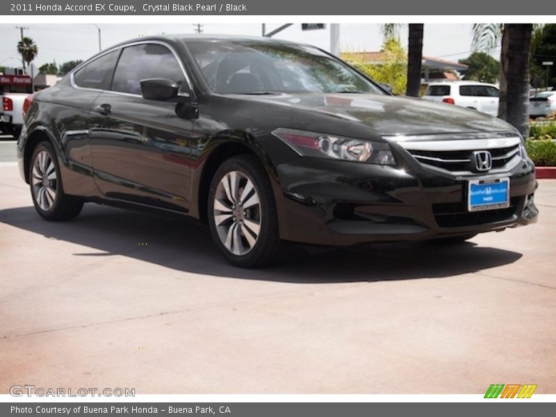 Crystal Black Pearl / Black 2011 Honda Accord EX Coupe