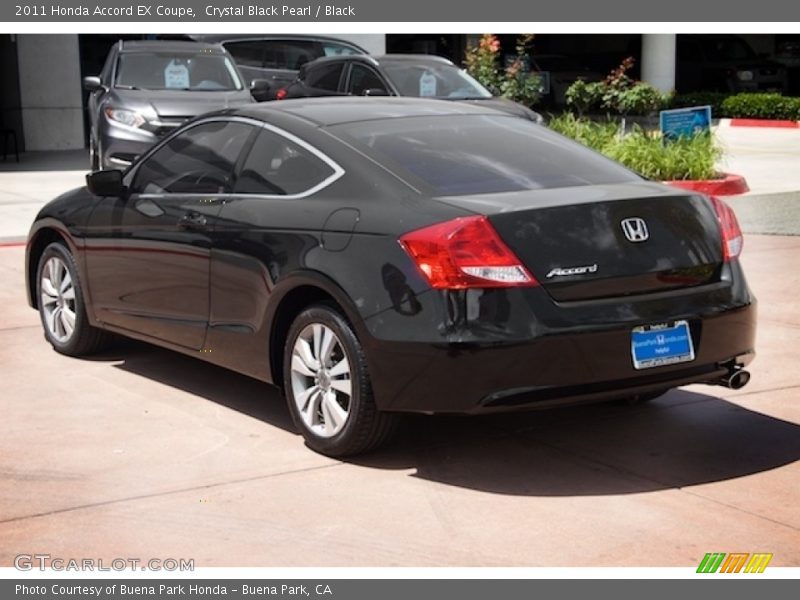 Crystal Black Pearl / Black 2011 Honda Accord EX Coupe