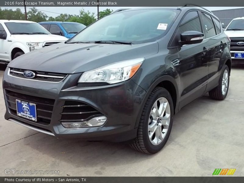 Magnetic Metallic / Charcoal Black 2016 Ford Escape Titanium