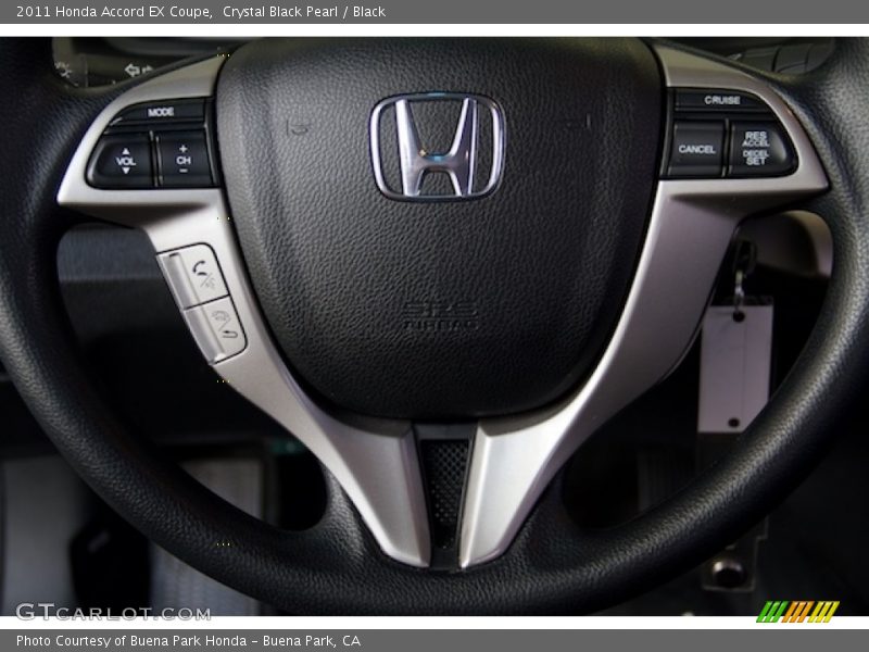 Crystal Black Pearl / Black 2011 Honda Accord EX Coupe