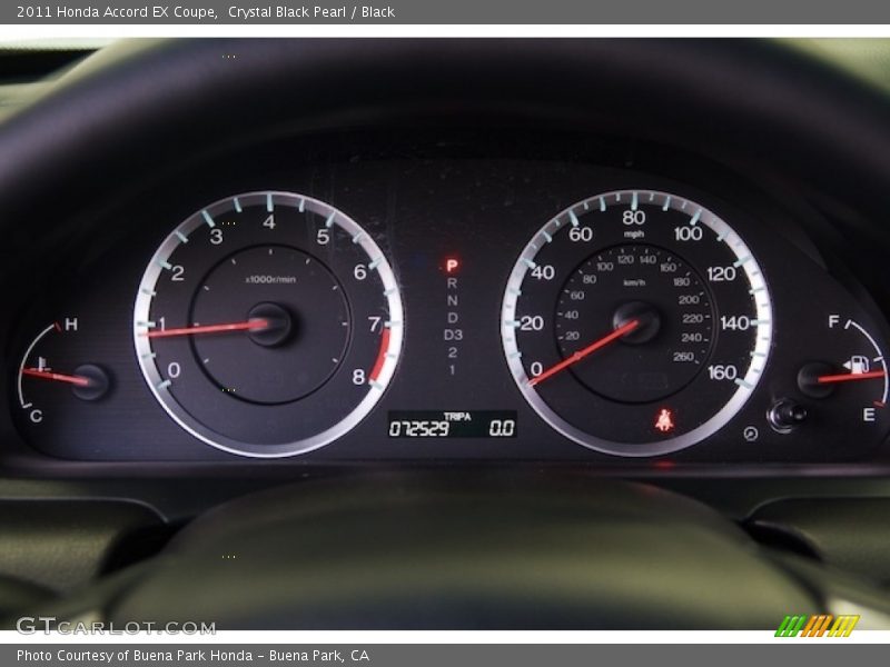 Crystal Black Pearl / Black 2011 Honda Accord EX Coupe