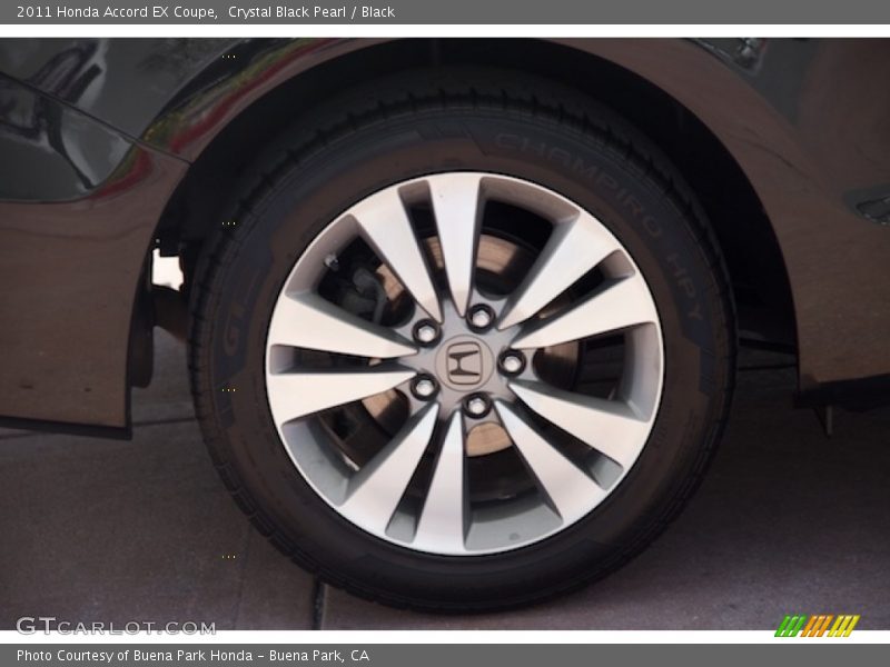 Crystal Black Pearl / Black 2011 Honda Accord EX Coupe