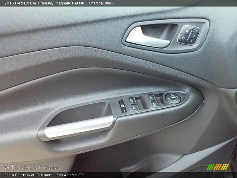 Magnetic Metallic / Charcoal Black 2016 Ford Escape Titanium