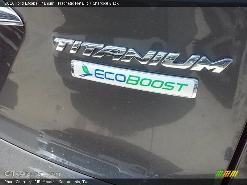 Magnetic Metallic / Charcoal Black 2016 Ford Escape Titanium