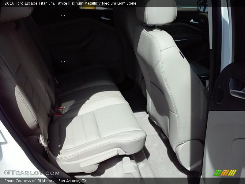 White Platinum Metallic / Medium Light Stone 2016 Ford Escape Titanium