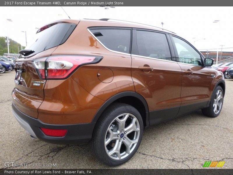 Canyon Ridge / Medium Light Stone 2017 Ford Escape Titanium 4WD