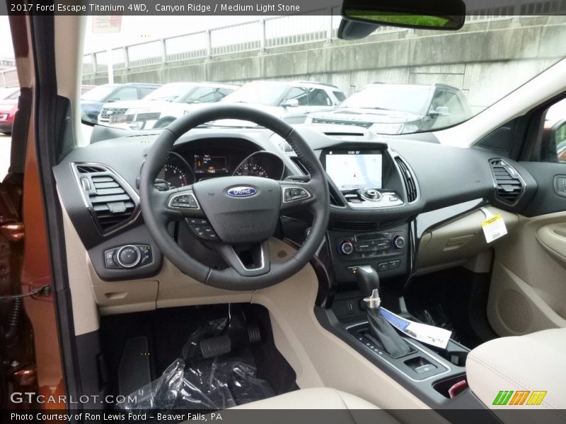 Canyon Ridge / Medium Light Stone 2017 Ford Escape Titanium 4WD