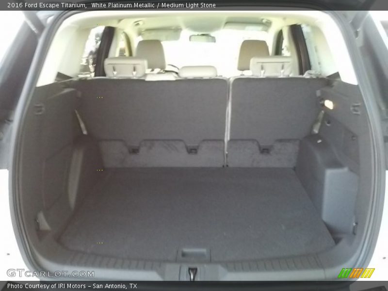 White Platinum Metallic / Medium Light Stone 2016 Ford Escape Titanium