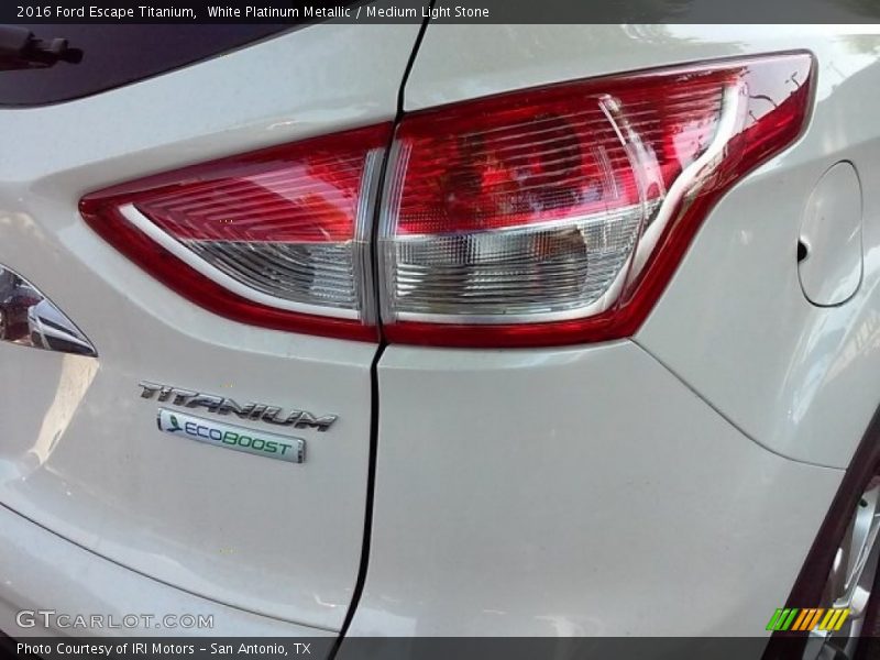 White Platinum Metallic / Medium Light Stone 2016 Ford Escape Titanium