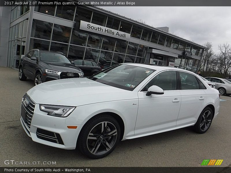 Glacier White Metallic / Atlas Beige 2017 Audi A4 2.0T Premium Plus quattro