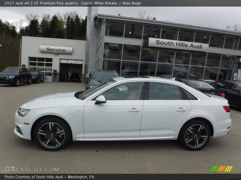Glacier White Metallic / Atlas Beige 2017 Audi A4 2.0T Premium Plus quattro