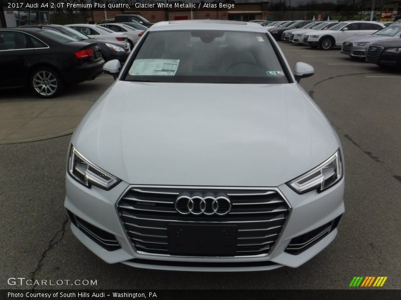 Glacier White Metallic / Atlas Beige 2017 Audi A4 2.0T Premium Plus quattro