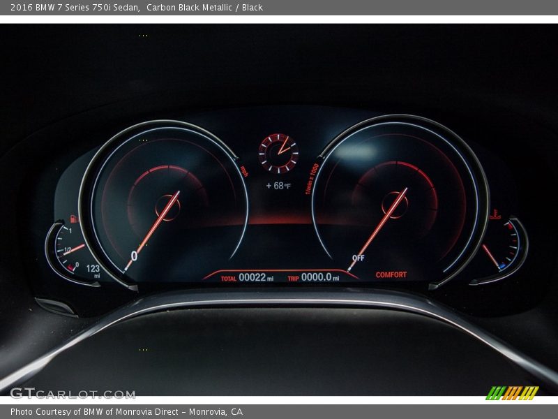  2016 7 Series 750i Sedan 750i Sedan Gauges