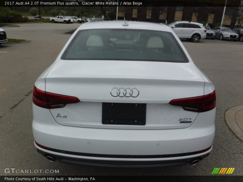 Glacier White Metallic / Atlas Beige 2017 Audi A4 2.0T Premium Plus quattro