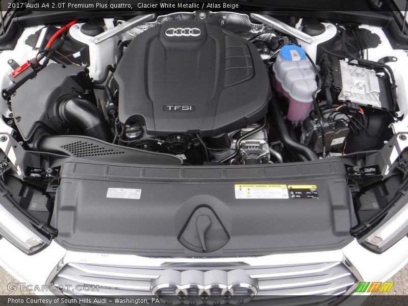  2017 A4 2.0T Premium Plus quattro Engine - 2.0 Liter TFSI Turbocharged DOHC 16-Valve VVT 4 Cylinder