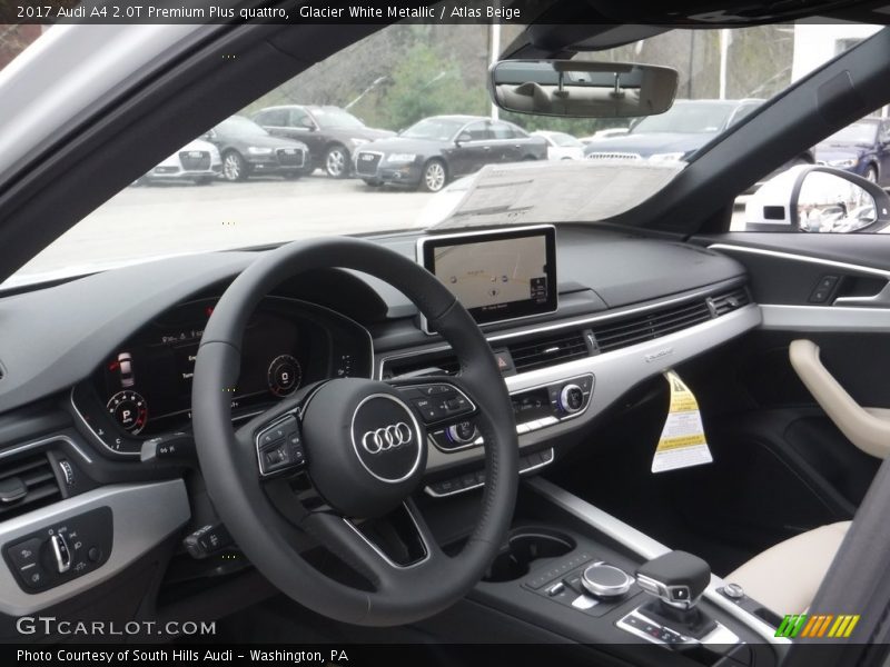 Glacier White Metallic / Atlas Beige 2017 Audi A4 2.0T Premium Plus quattro