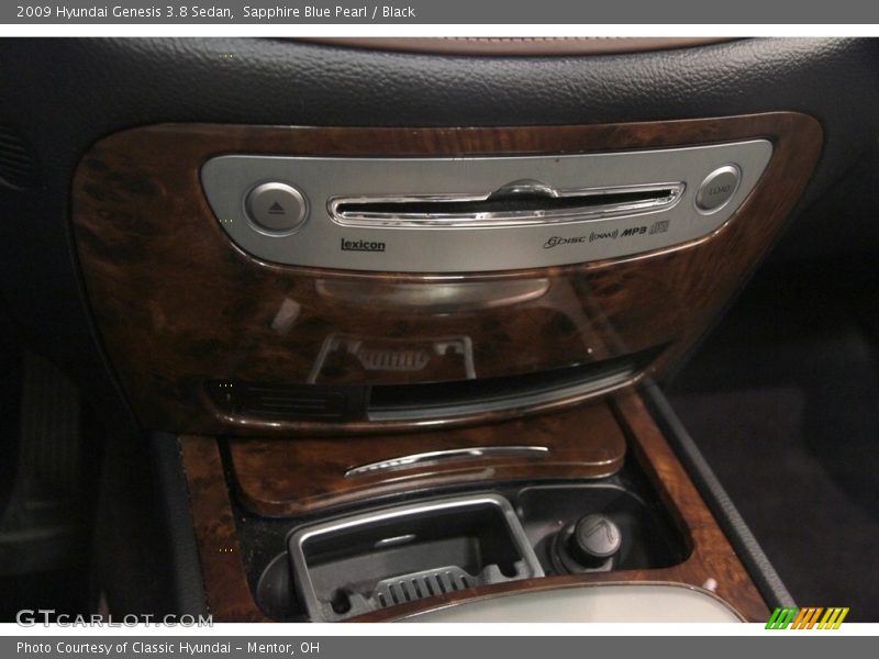 Sapphire Blue Pearl / Black 2009 Hyundai Genesis 3.8 Sedan