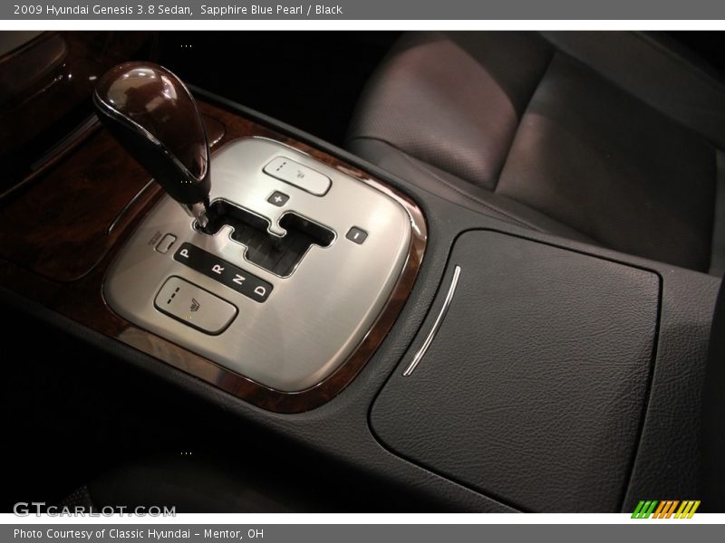 Sapphire Blue Pearl / Black 2009 Hyundai Genesis 3.8 Sedan