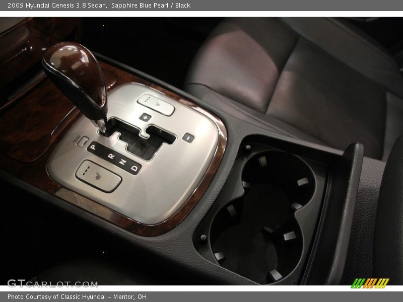 Sapphire Blue Pearl / Black 2009 Hyundai Genesis 3.8 Sedan
