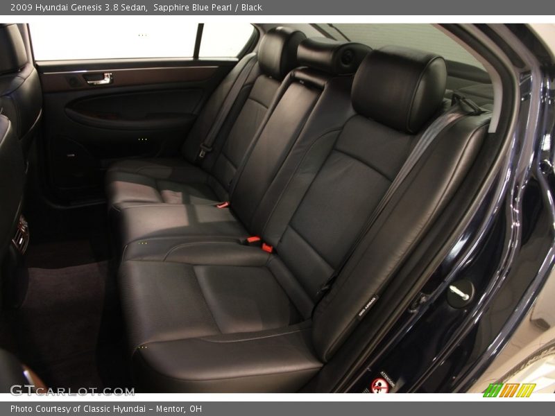Sapphire Blue Pearl / Black 2009 Hyundai Genesis 3.8 Sedan