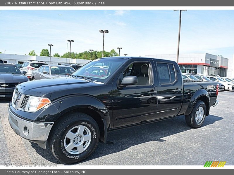 Super Black / Steel 2007 Nissan Frontier SE Crew Cab 4x4