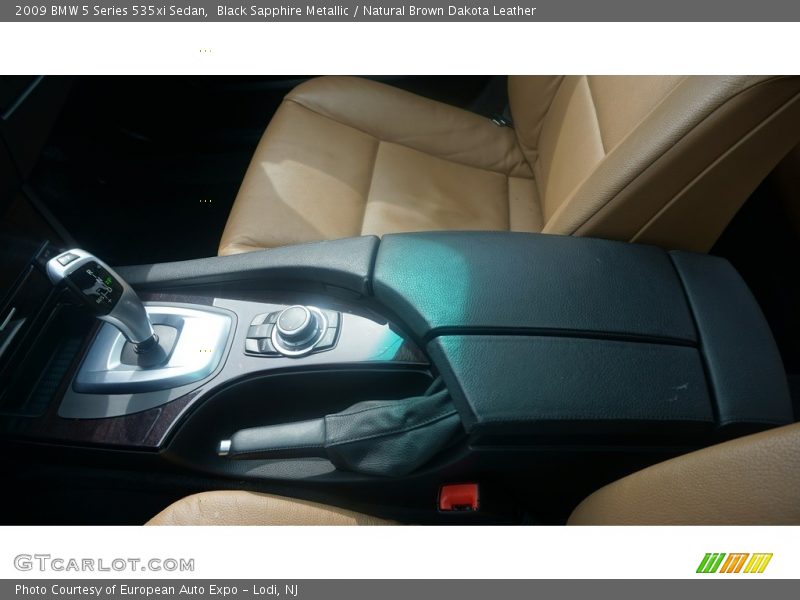 Black Sapphire Metallic / Natural Brown Dakota Leather 2009 BMW 5 Series 535xi Sedan