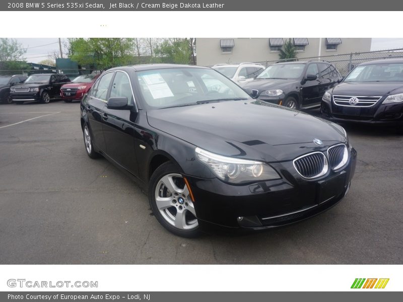 Jet Black / Cream Beige Dakota Leather 2008 BMW 5 Series 535xi Sedan