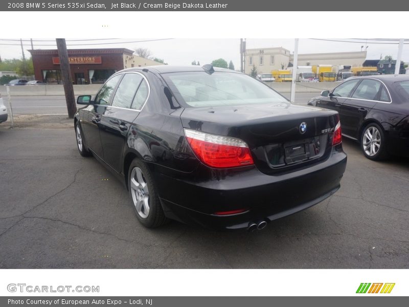 Jet Black / Cream Beige Dakota Leather 2008 BMW 5 Series 535xi Sedan