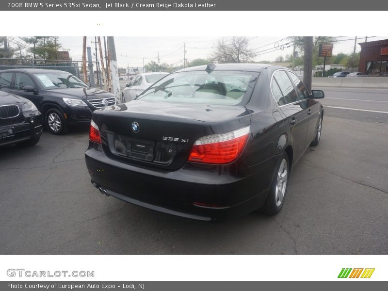 Jet Black / Cream Beige Dakota Leather 2008 BMW 5 Series 535xi Sedan