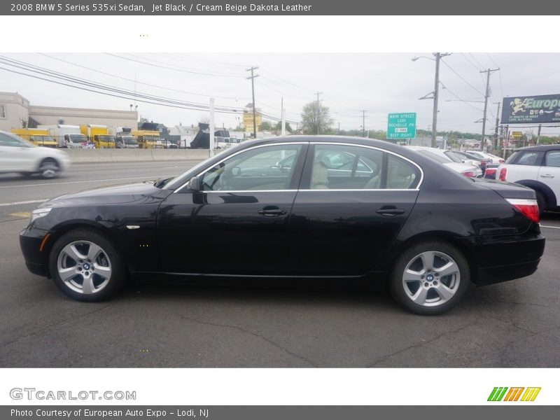 Jet Black / Cream Beige Dakota Leather 2008 BMW 5 Series 535xi Sedan