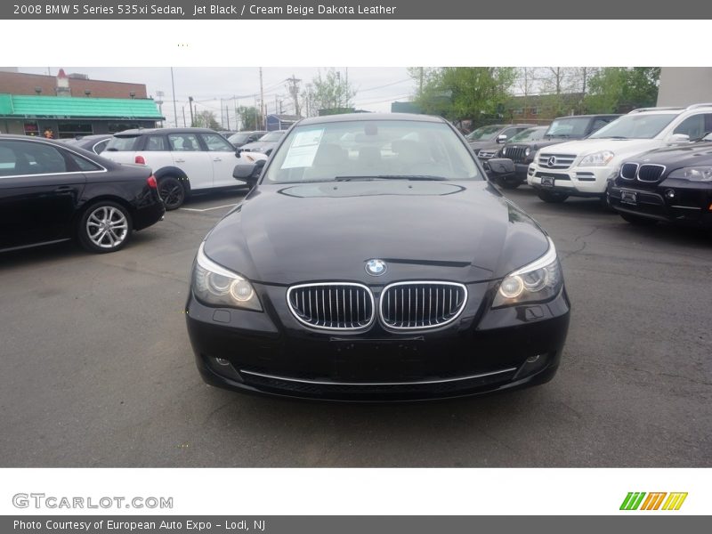 Jet Black / Cream Beige Dakota Leather 2008 BMW 5 Series 535xi Sedan