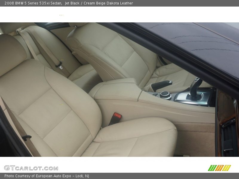 Jet Black / Cream Beige Dakota Leather 2008 BMW 5 Series 535xi Sedan