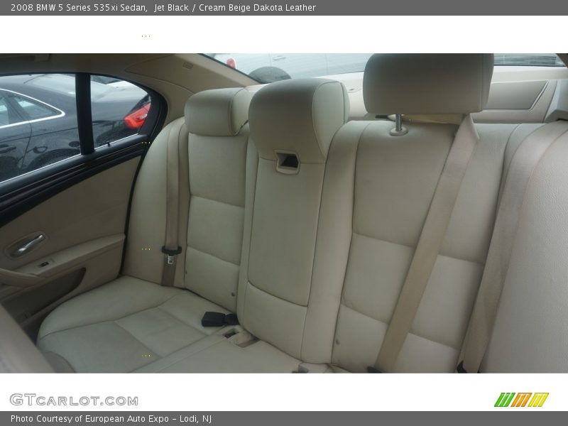 Jet Black / Cream Beige Dakota Leather 2008 BMW 5 Series 535xi Sedan