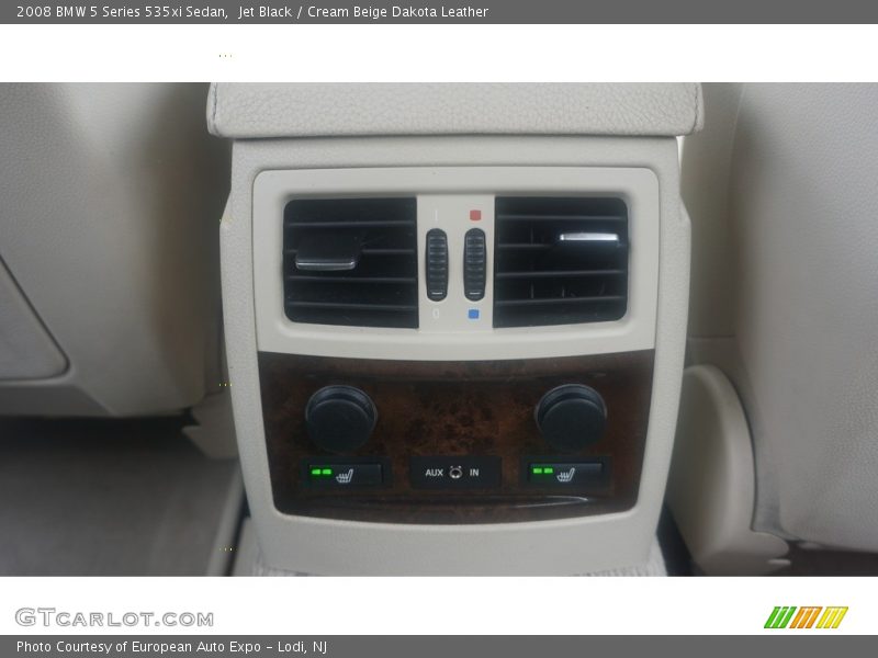 Jet Black / Cream Beige Dakota Leather 2008 BMW 5 Series 535xi Sedan