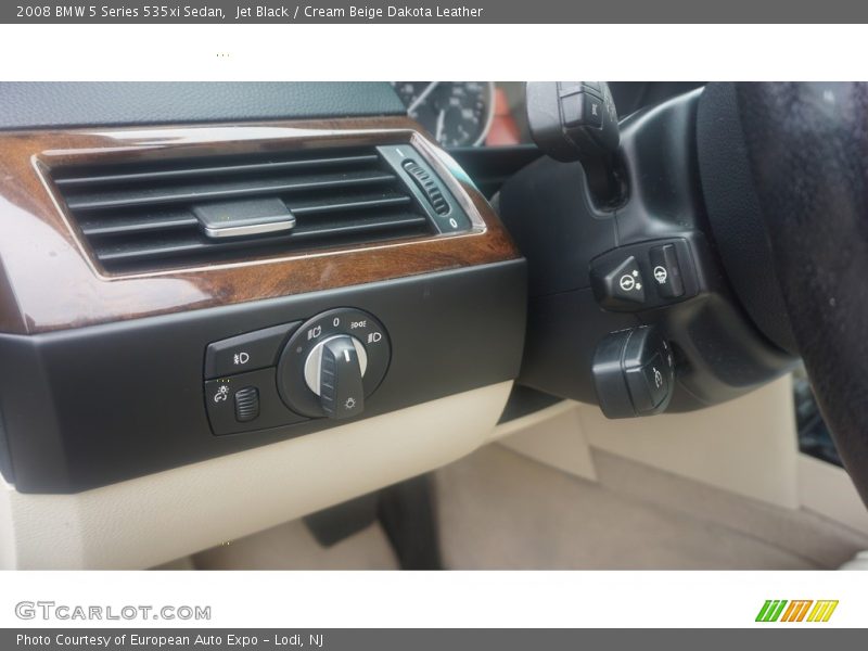 Jet Black / Cream Beige Dakota Leather 2008 BMW 5 Series 535xi Sedan