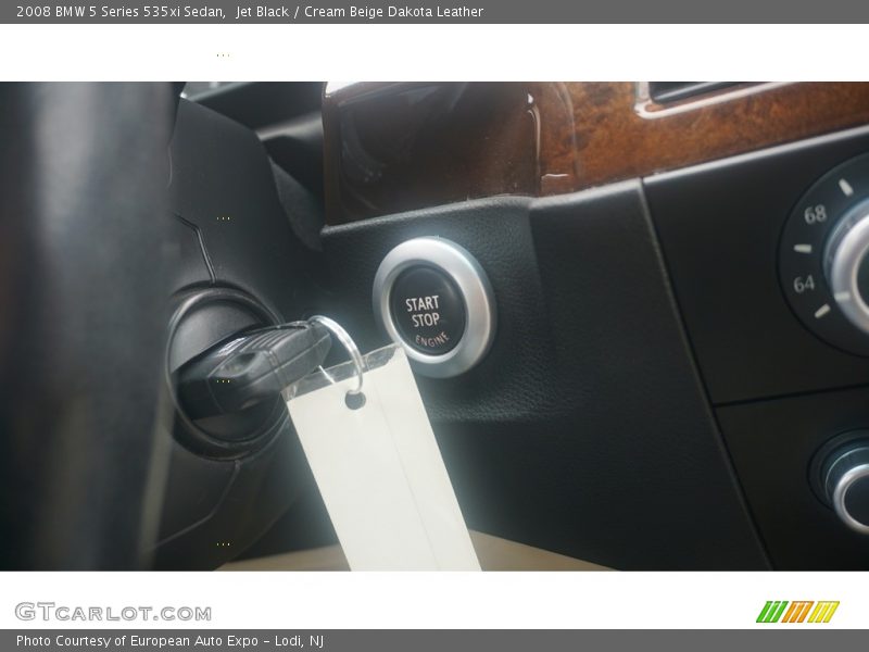 Jet Black / Cream Beige Dakota Leather 2008 BMW 5 Series 535xi Sedan