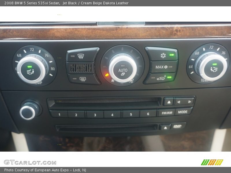 Jet Black / Cream Beige Dakota Leather 2008 BMW 5 Series 535xi Sedan