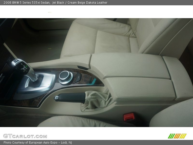 Jet Black / Cream Beige Dakota Leather 2008 BMW 5 Series 535xi Sedan